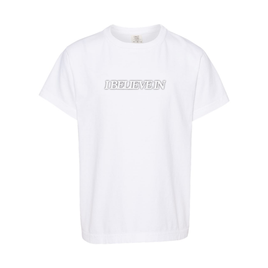 I believe In - Youth Tee - White